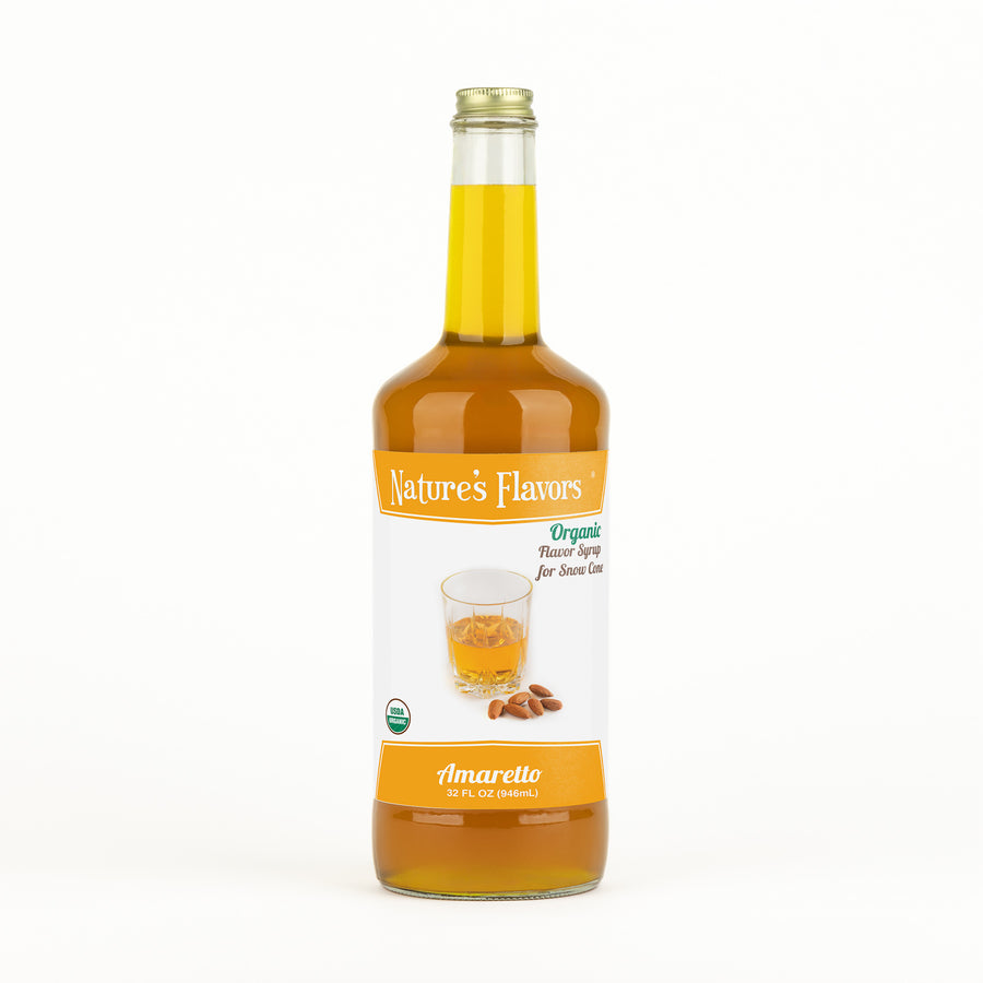 Amaretto Snow Cone Syrup, Organic