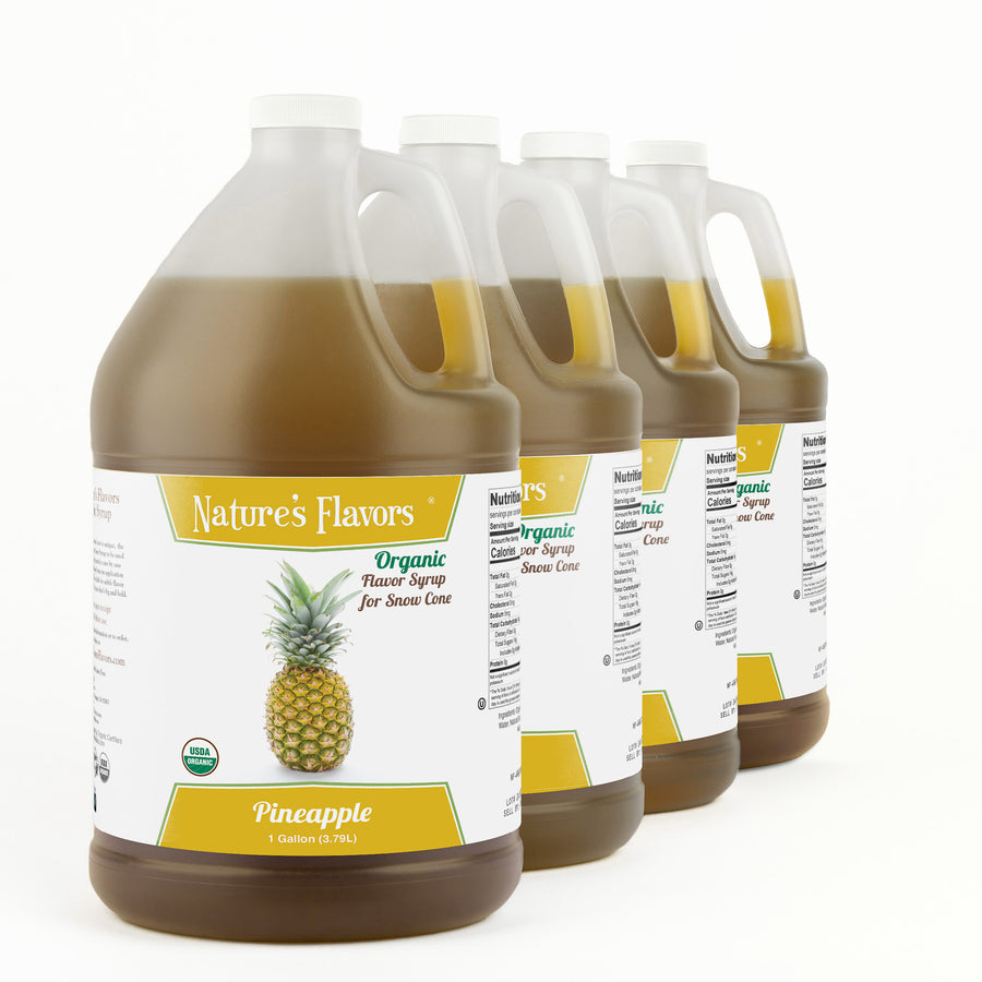 Pineapple Snow Cone Syrup, Organic