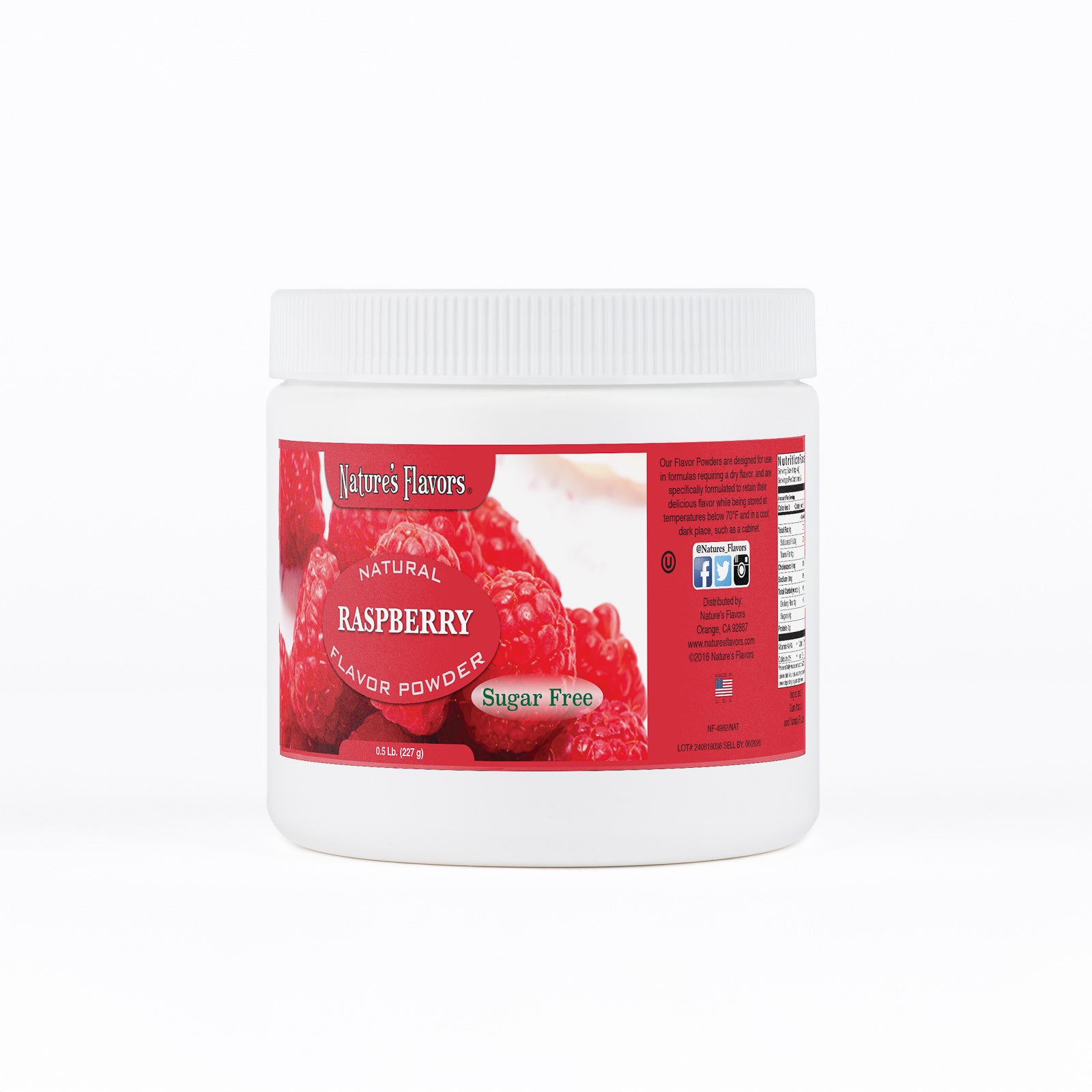 Sugar Free Raspberry Flavor Powder – Nature's Flavors