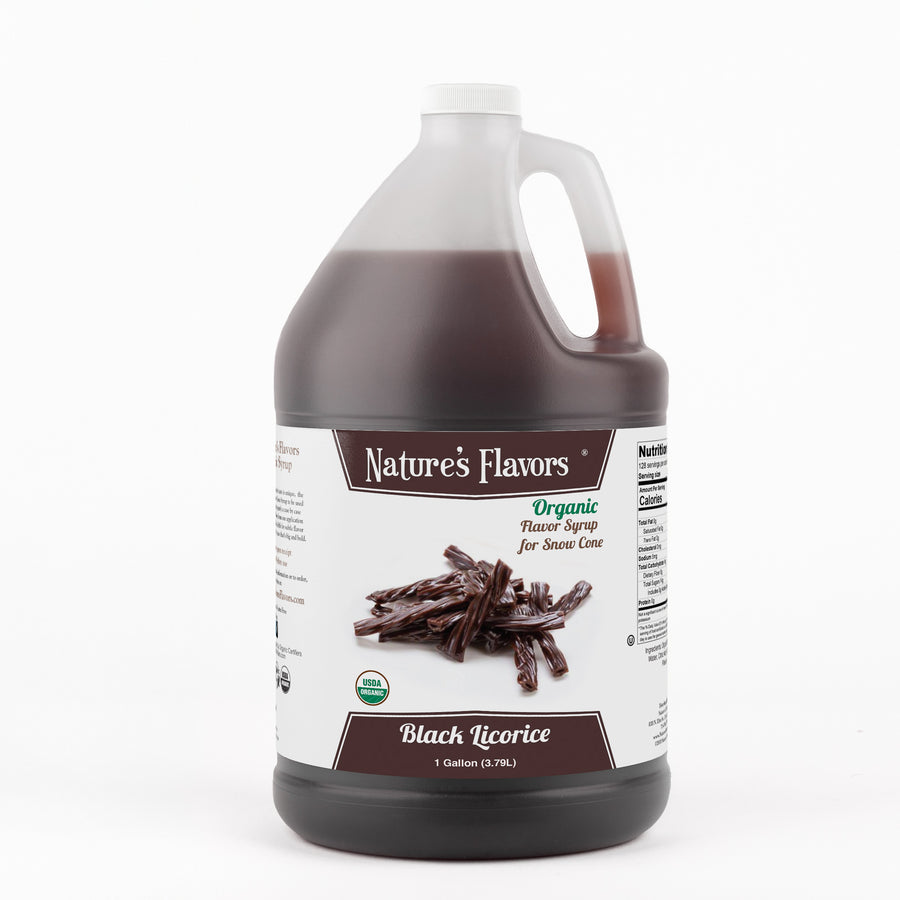 Black Licorice Snow Cone Syrup, Organic