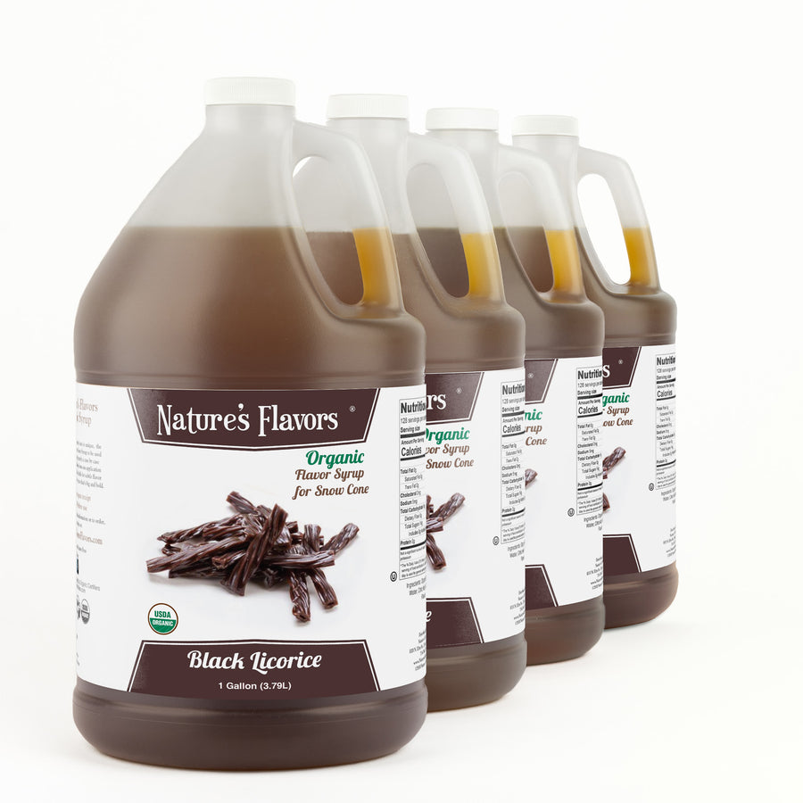 Black Licorice Snow Cone Syrup, Organic