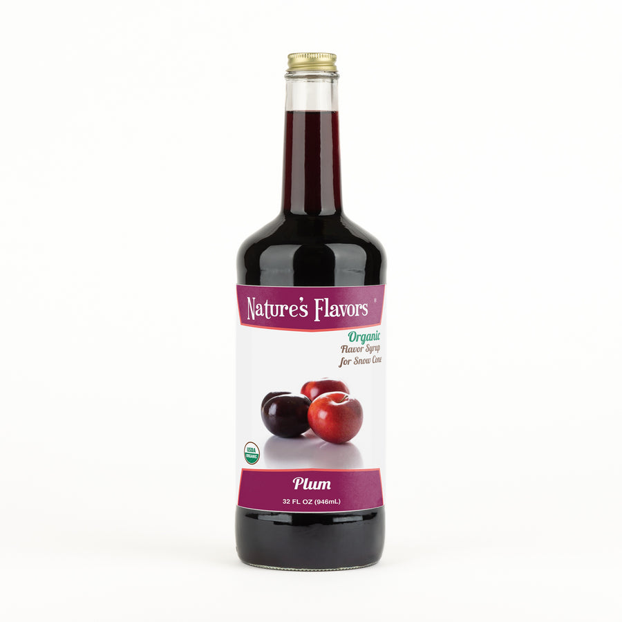 Plum Snow Cone Syrup, Organic