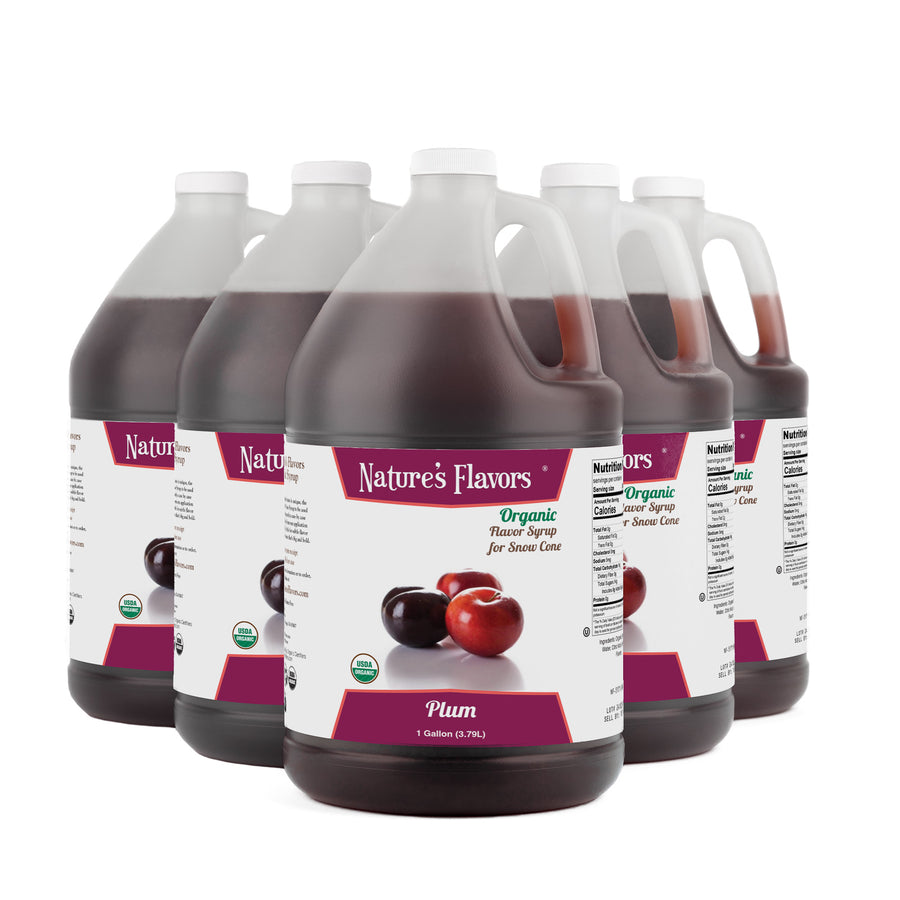 Plum Snow Cone Syrup, Organic