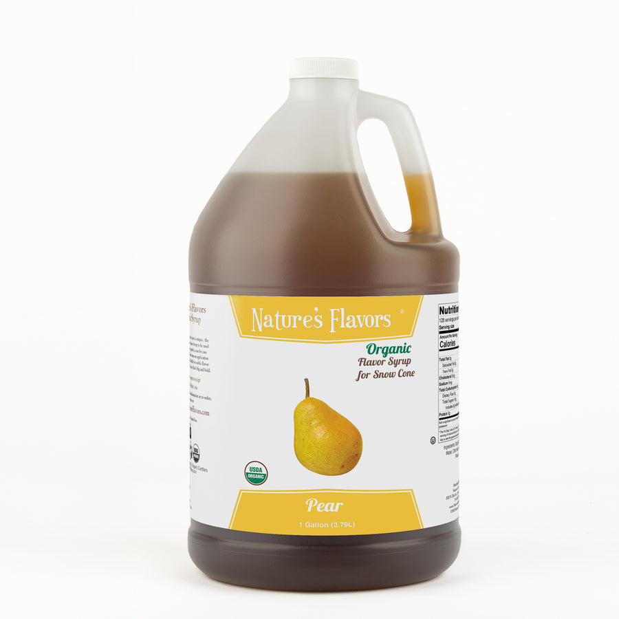 Pear Snow Cone Syrup, Organic
