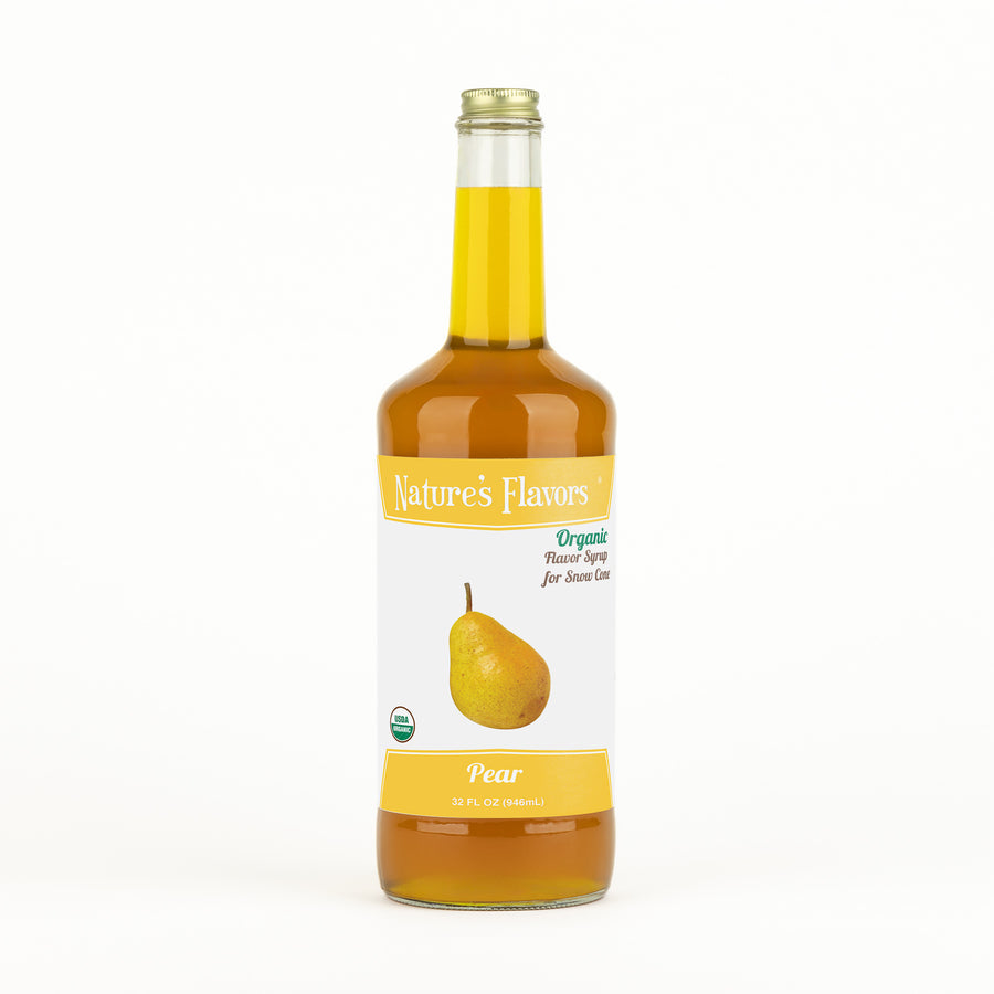 Pear Snow Cone Syrup, Organic