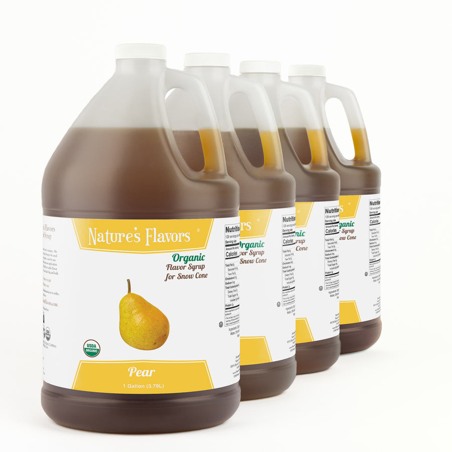 Pear Snow Cone Syrup, Organic