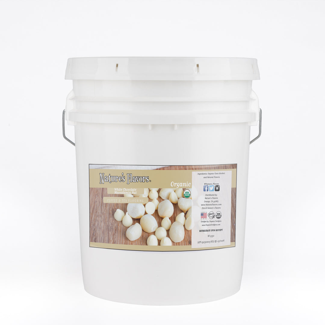 Organic White Chocolate Macadamia Nut Coffee and Tea Flavoring