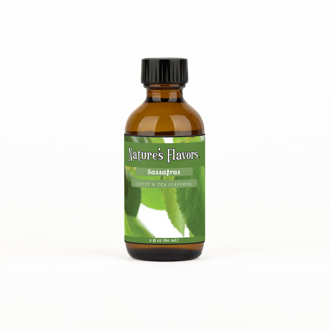 Organic Sassafras Coffee and Tea Flavor Without Diacetyl