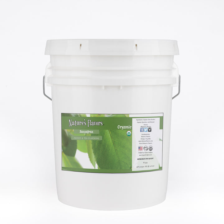 Organic Sassafras Coffee and Tea Flavor Without Diacetyl