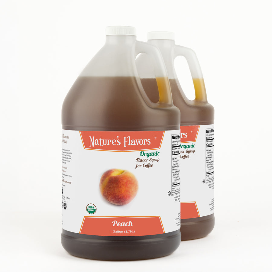 Peach Coffee Syrup, Organic