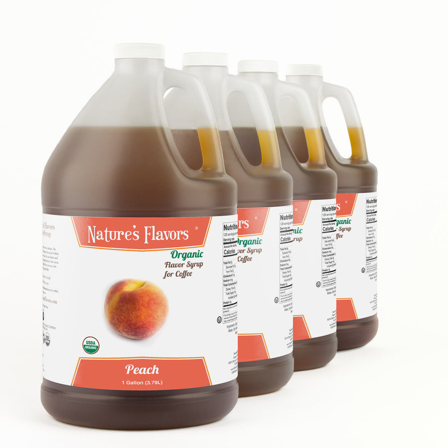 Peach Coffee Syrup, Organic