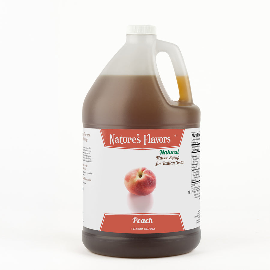 Peach Italian Soda Syrup, Natural