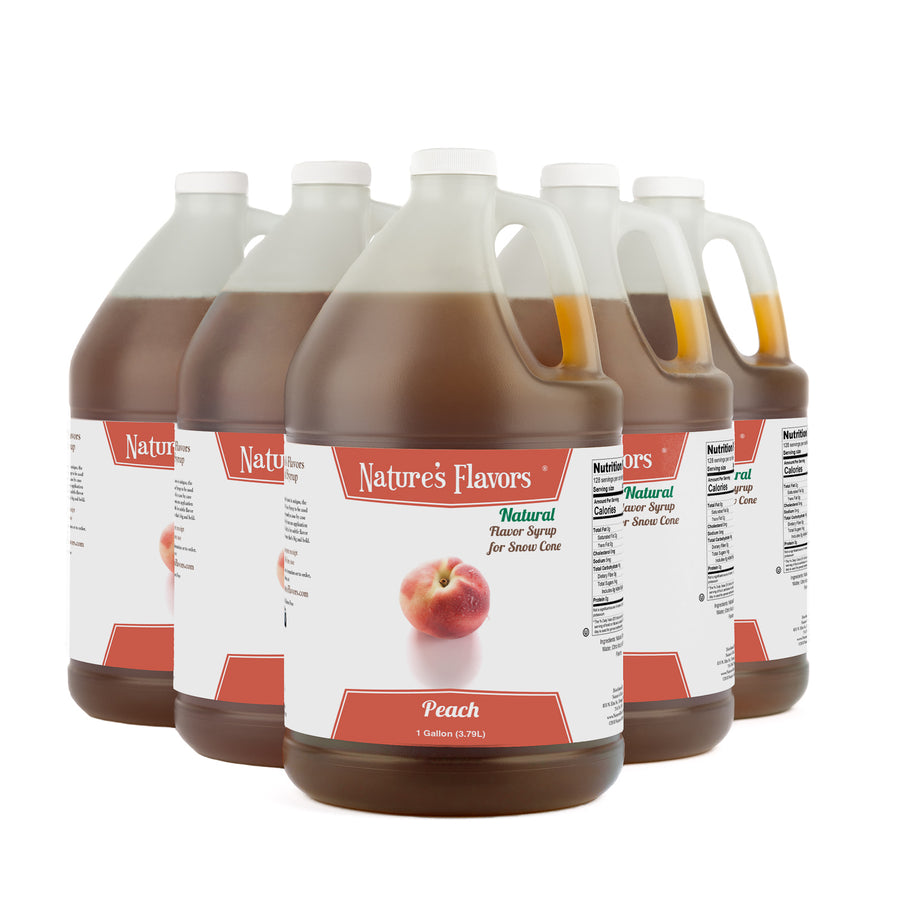 Peach Snow Cone Syrup, Natural