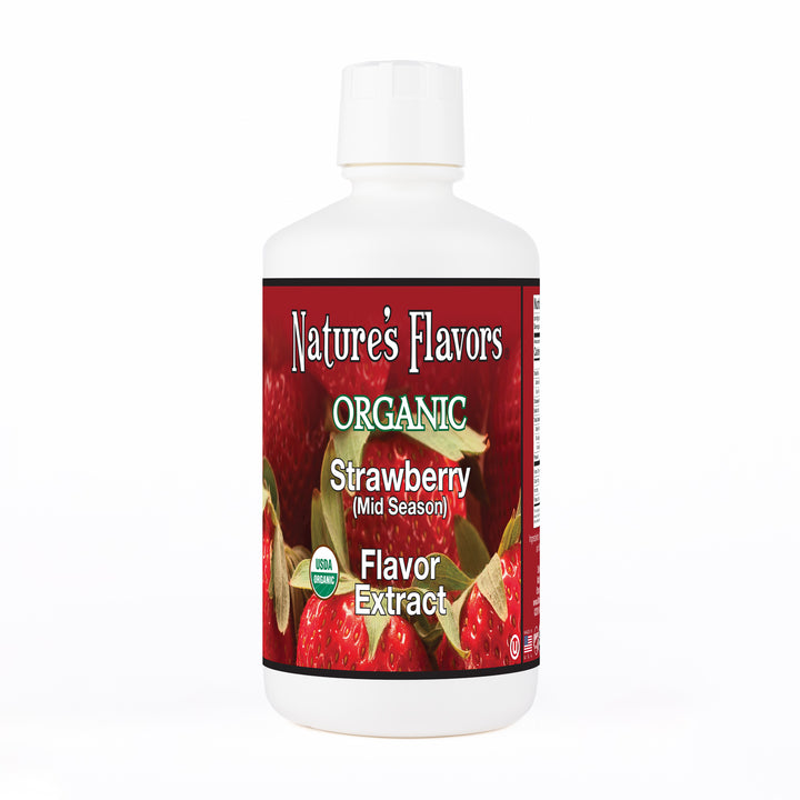 Strawberry (Mid Season) Flavor Extract, Organic