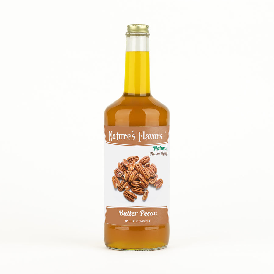 32 oz. | Butter Pecan Syrup, Natural | Nature's Flavors 32 oz. | Butter Pecan Syrup, Natural | Nature's Flavors