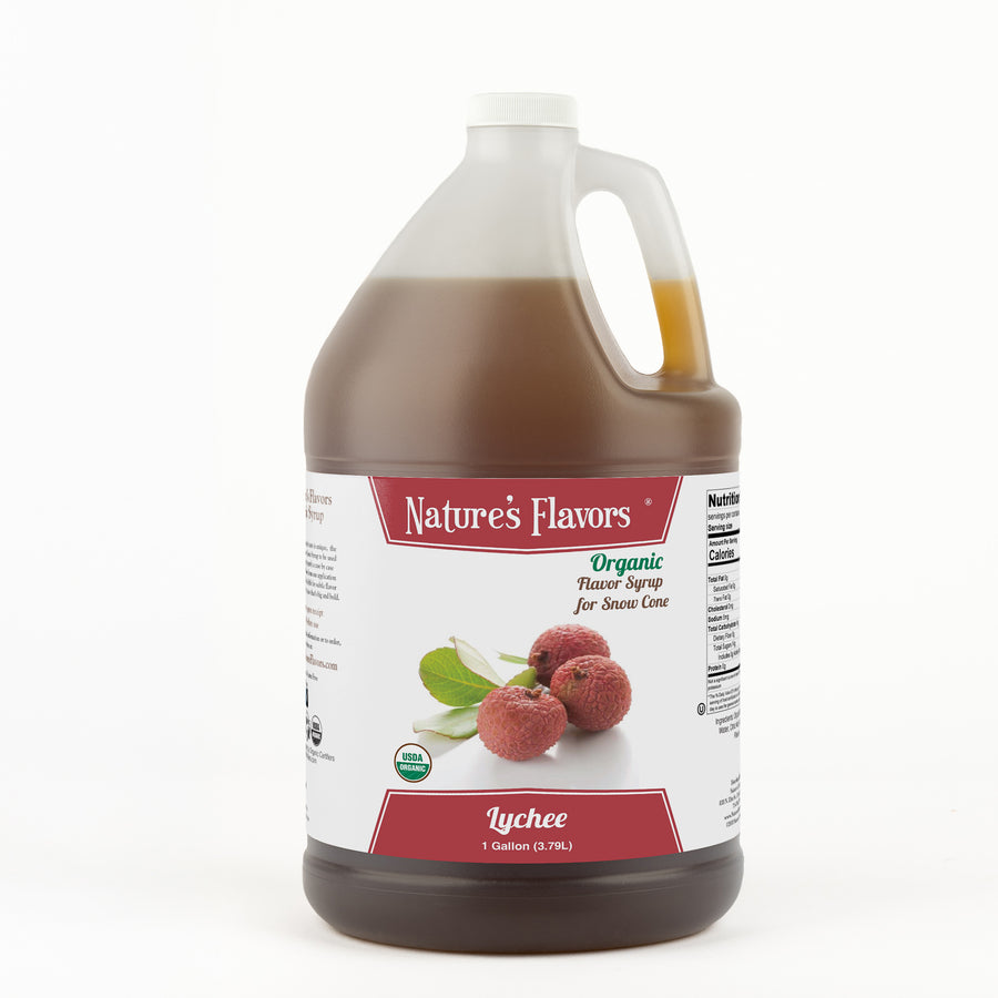Lychee Snow Cone Syrup, Organic