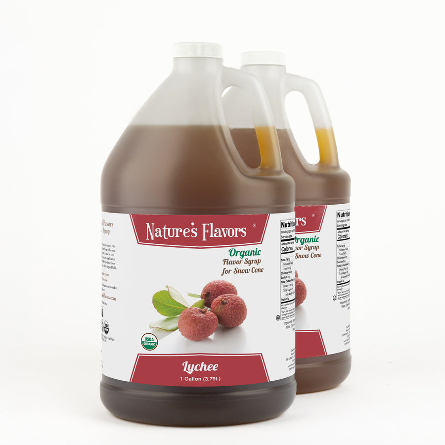Lychee Snow Cone Syrup, Organic