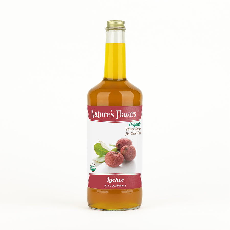 Lychee Snow Cone Syrup, Organic