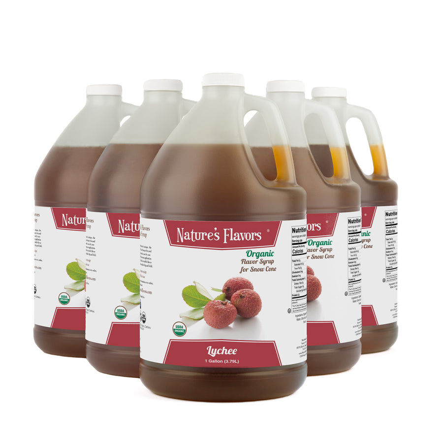 Lychee Snow Cone Syrup, Organic