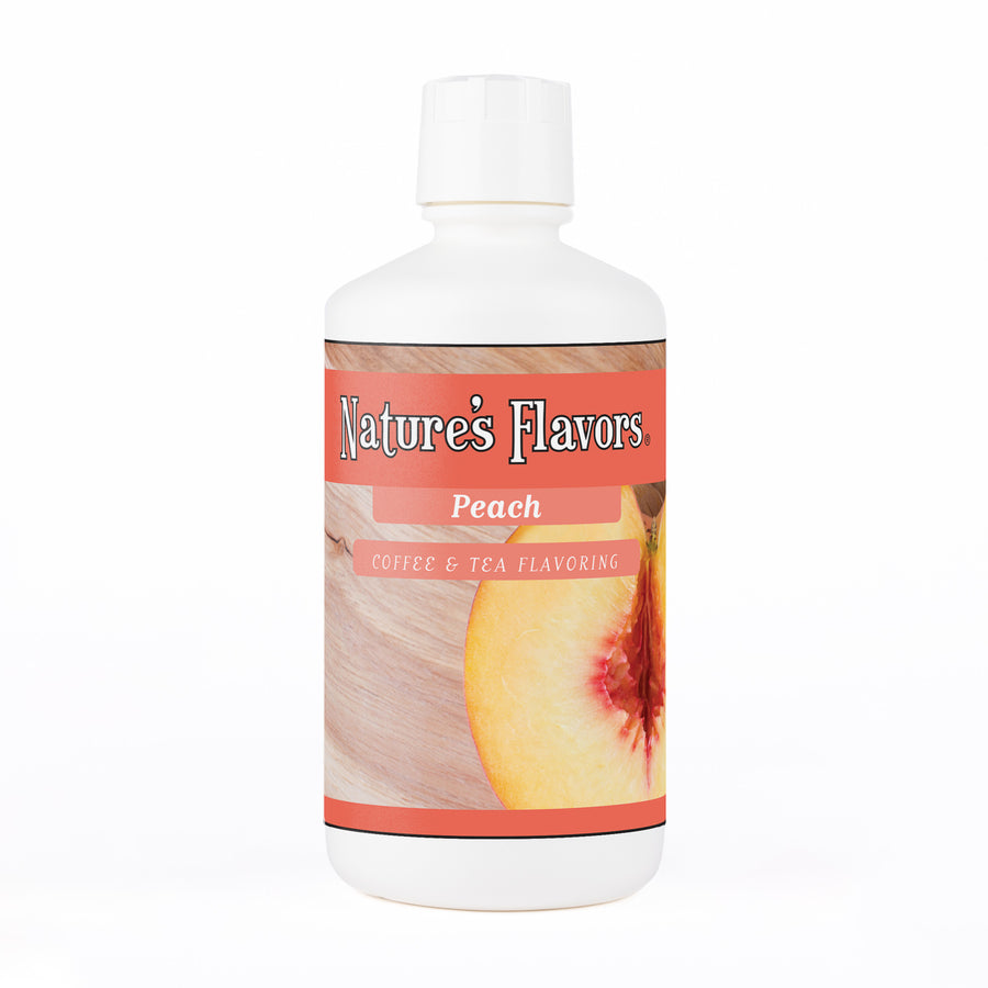 Organic Peach Coffee and Tea Flavor Without Diacetyl