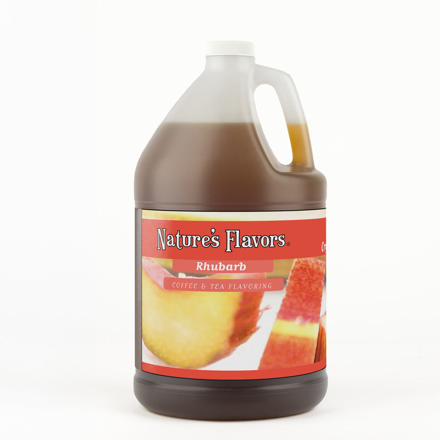 Organic Rhubarb Coffee and Tea Flavor Without Diacetyl