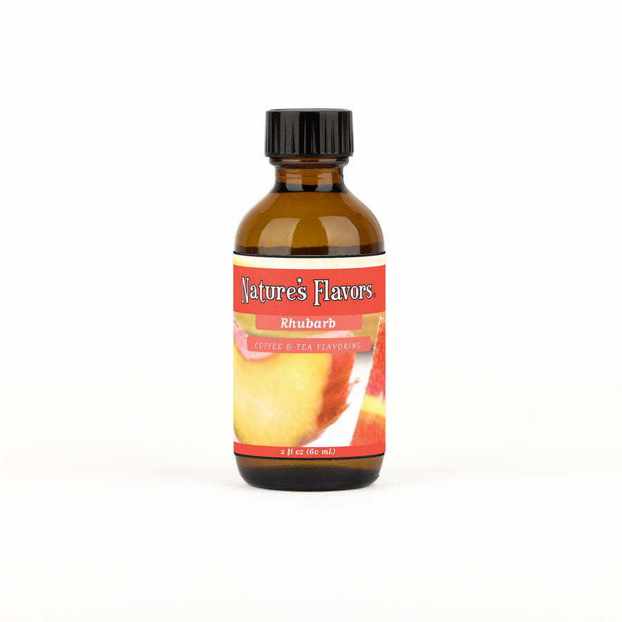 Organic Rhubarb Coffee and Tea Flavor Without Diacetyl