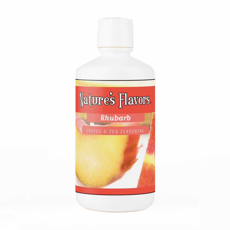 Organic Rhubarb Coffee and Tea Flavor Without Diacetyl