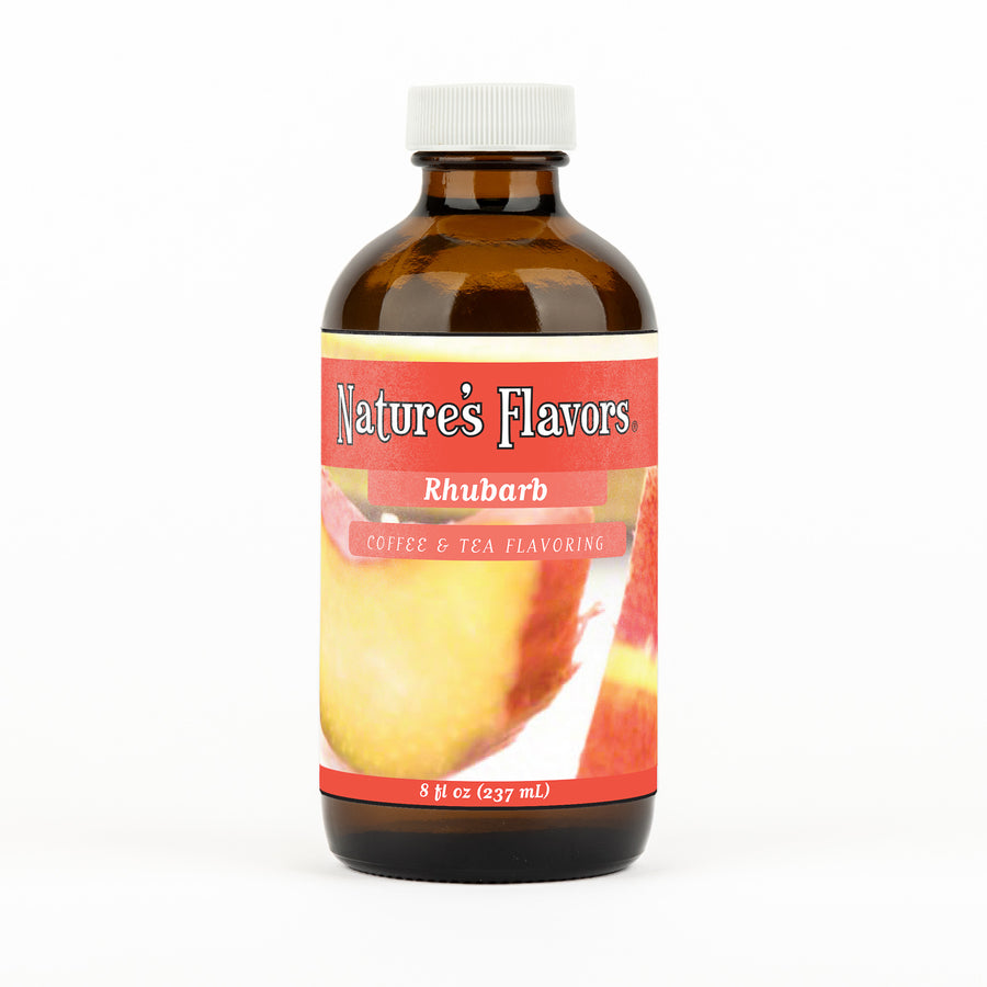 Organic Rhubarb Coffee and Tea Flavor Without Diacetyl