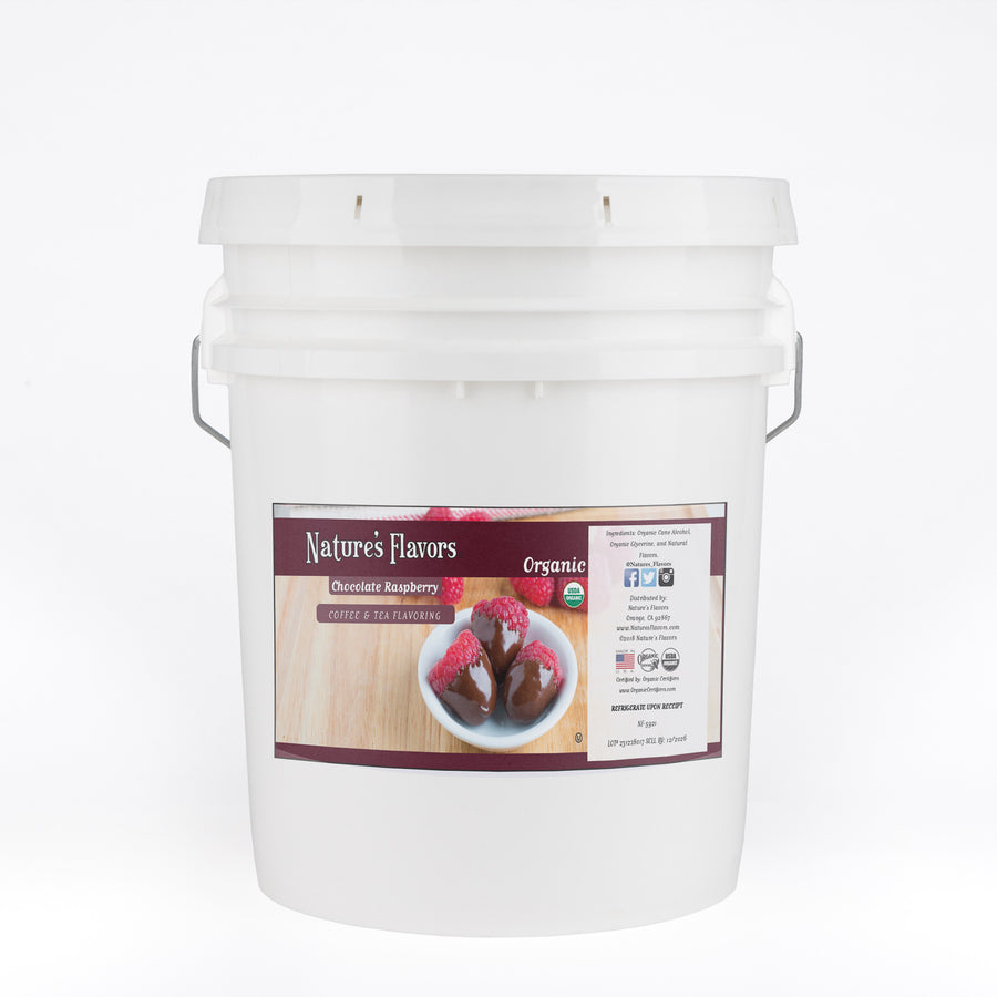 Organic Chocolate Raspberry Coffee and Tea Flavoring Without Diacetyl