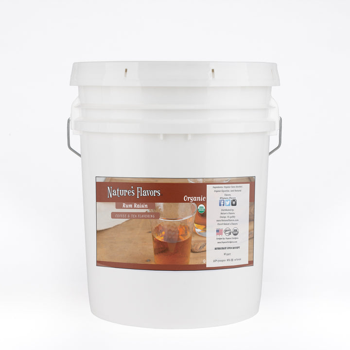 Organic Rum Raisin Coffee and Tea Flavor Without Diacetyl