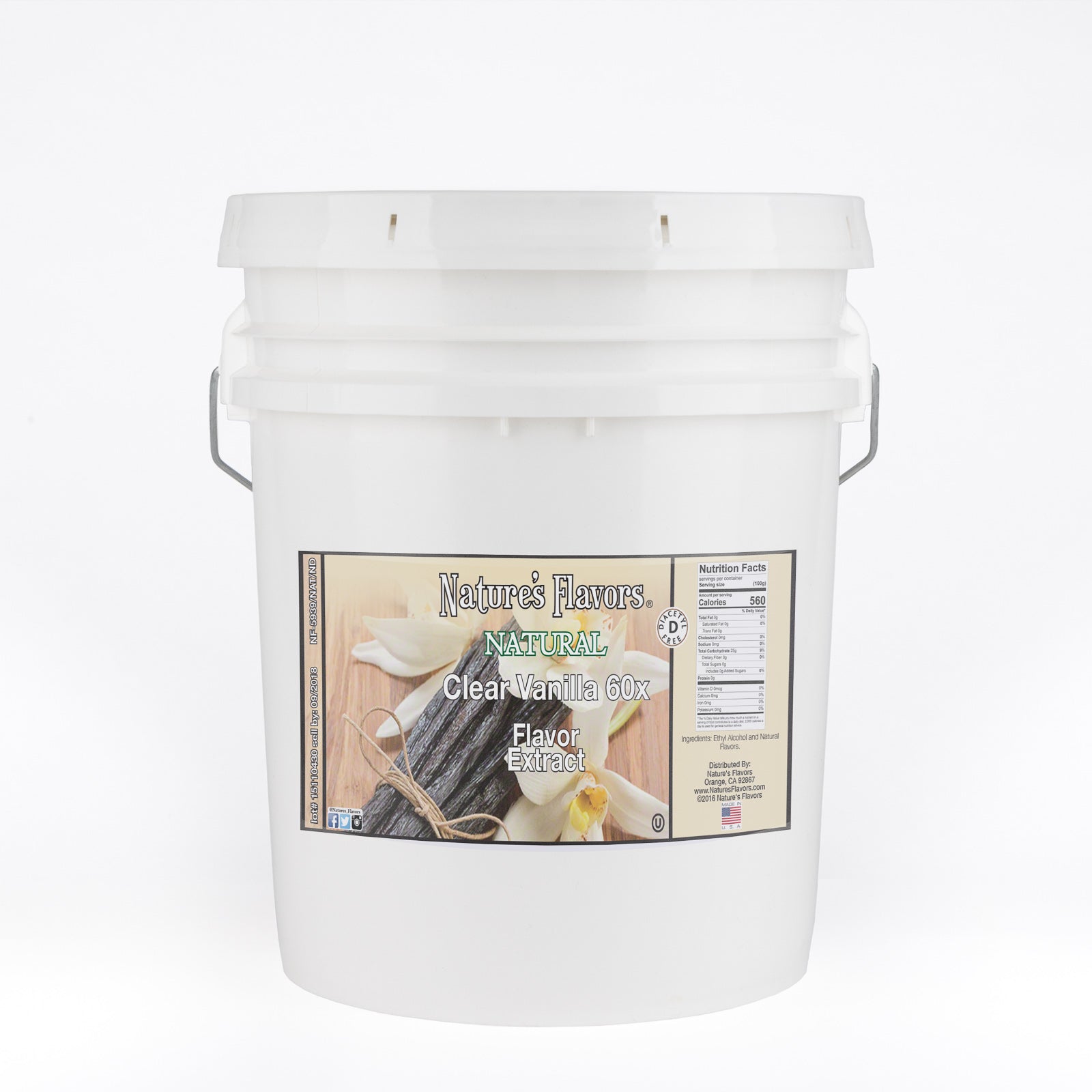 CR VanilLa まとめ売り Natural Clear Vanilla Flavor Extract Without Diacetyl 60X