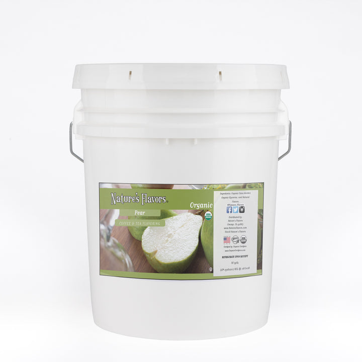 Organic Pear Coffee and Tea Flavor Without Diacetyl