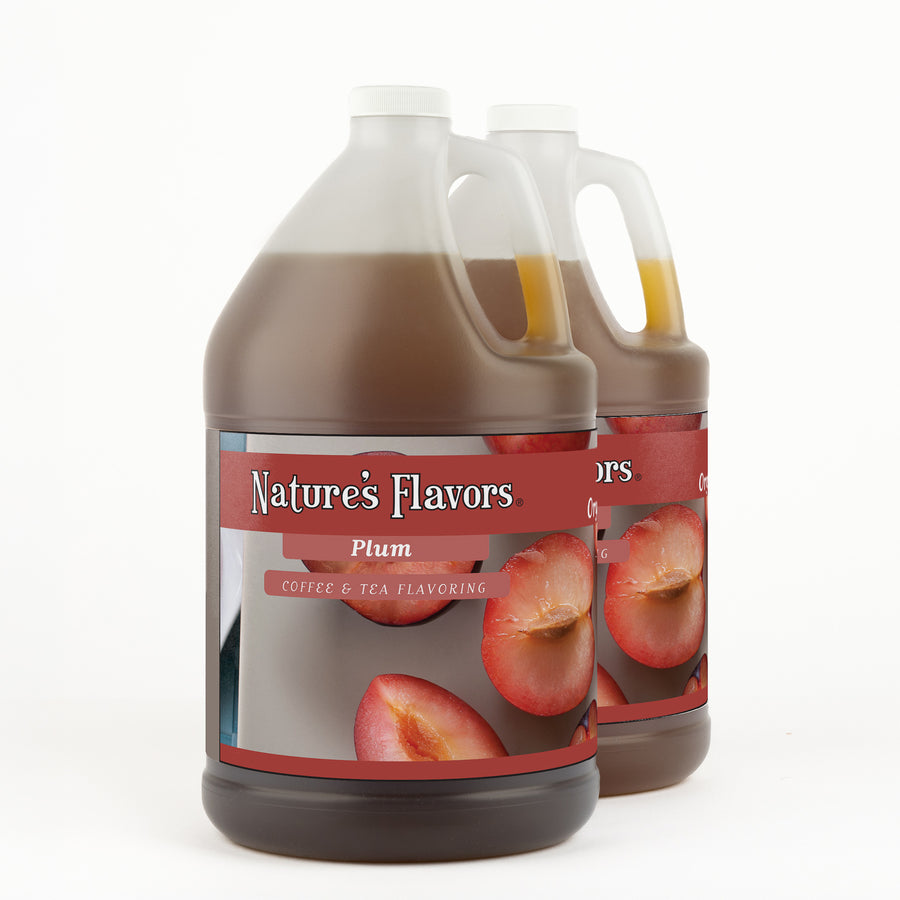 Organic Plum Coffee and Tea Flavor Without Diacetyl