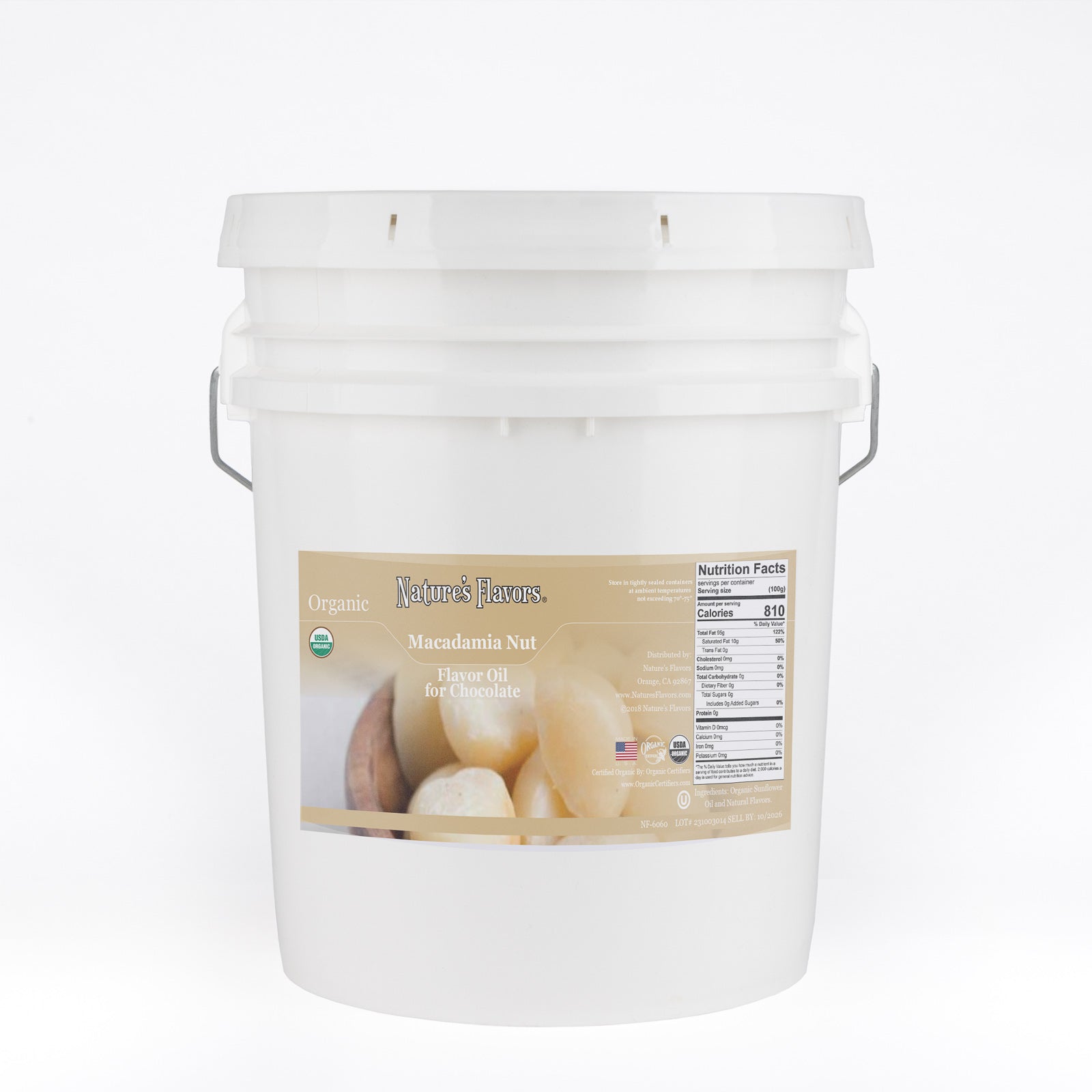 Organic White Chocolate Macadamia Nut Flavor Oil For Chocolate