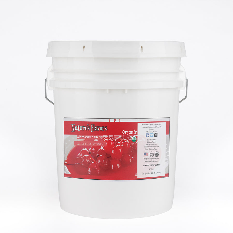 Organic Maraschino Cherry Coffee and Tea Flavor Without Diacetyl