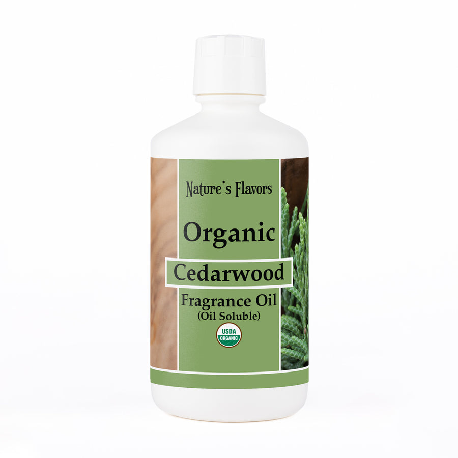 Cedarwood Fragrance Oil (Oil Soluble), Organic