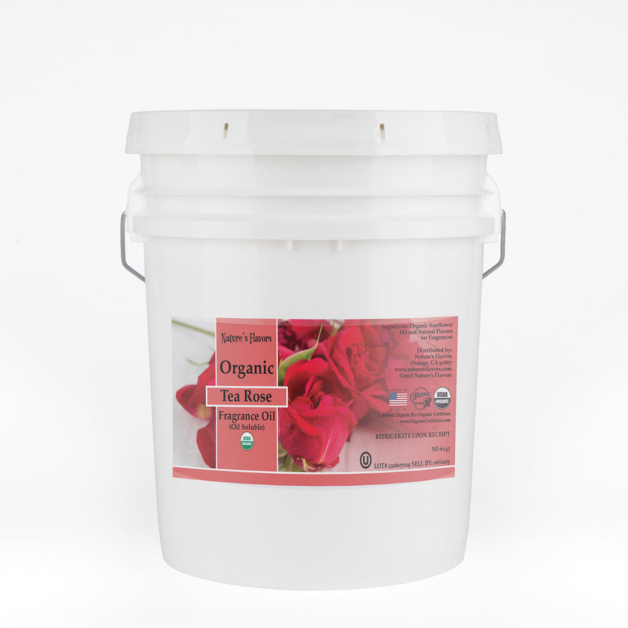 Tea Rose Fragrance Oil (Oil Soluble), Organic