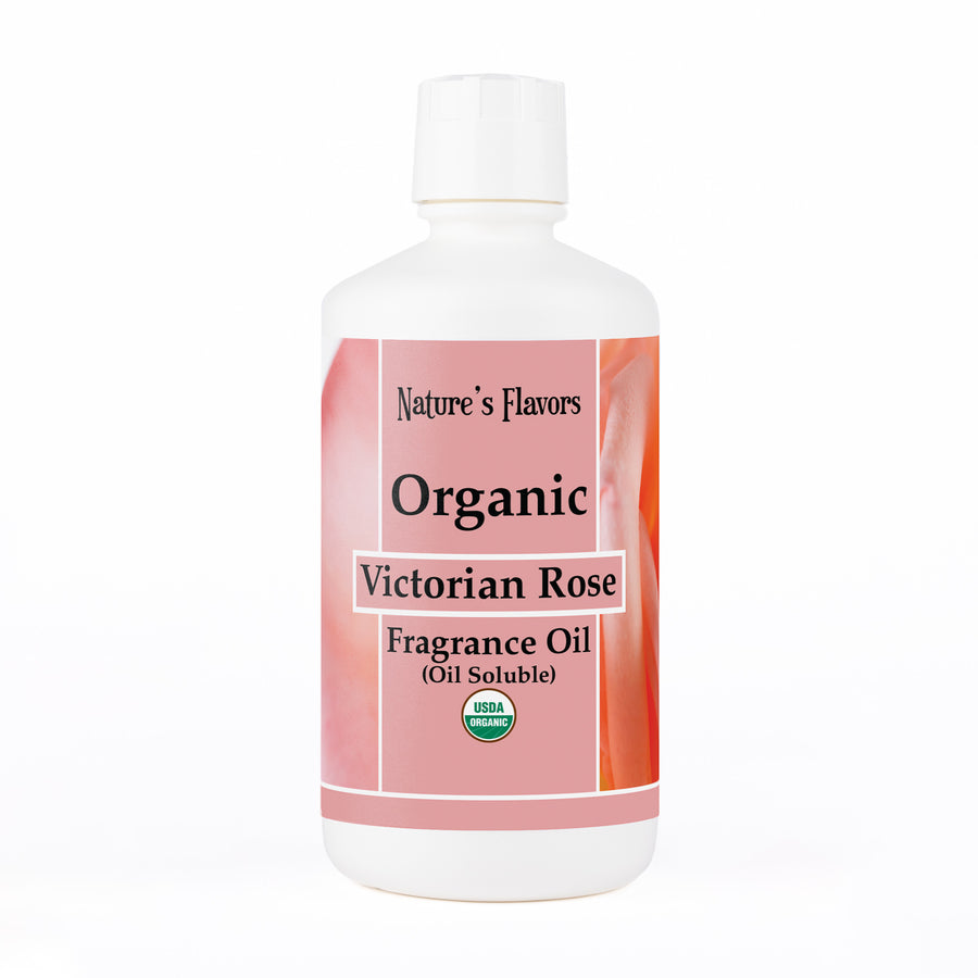 Victorian Rose Fragrance Oil (Oil Soluble), Organic