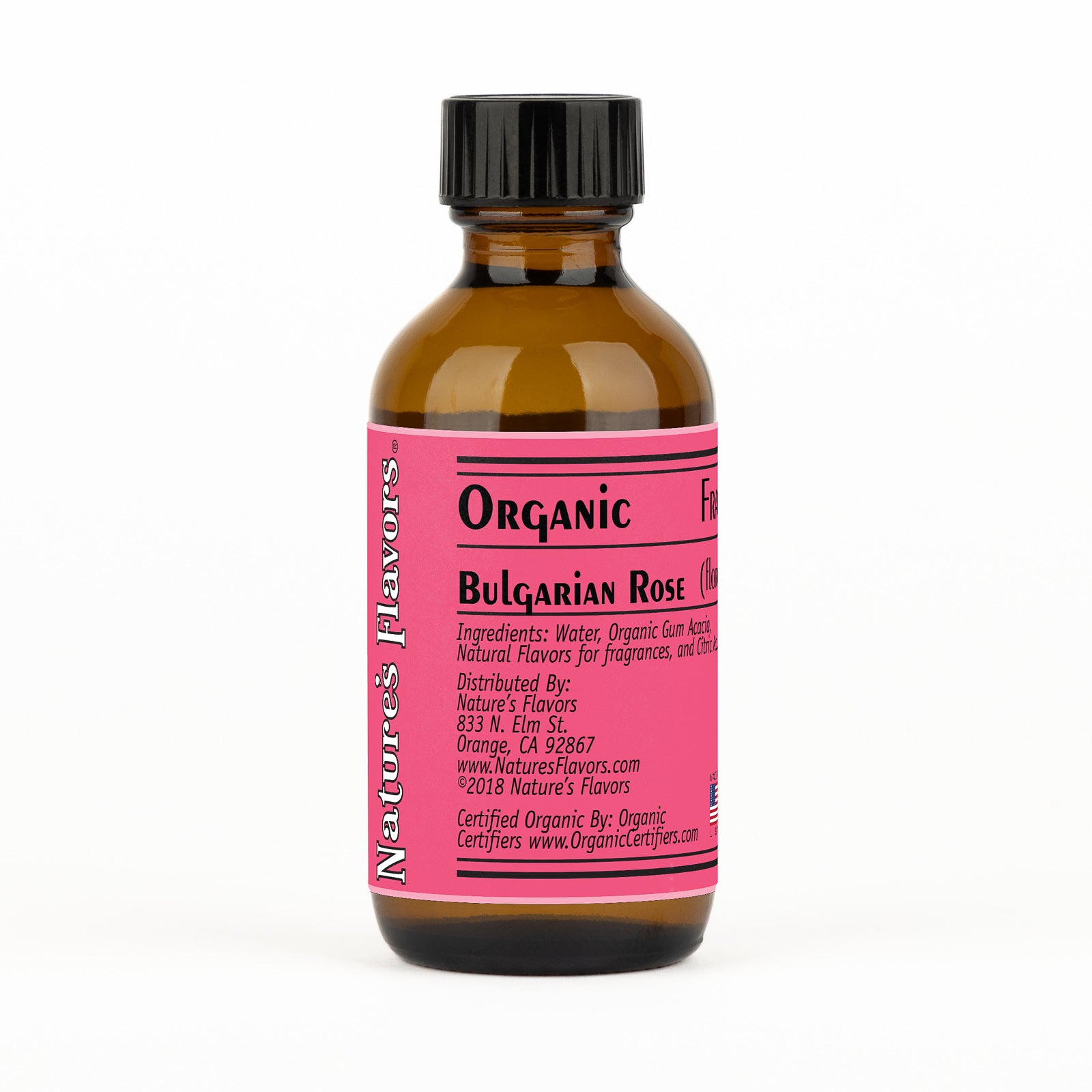 Organic Bulgarian Rose Fragrance Emulsion with Floral Notes (Water