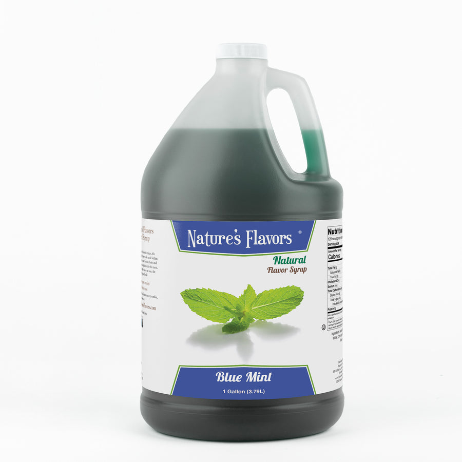 Blue Mint Flavor Syrup, Natural