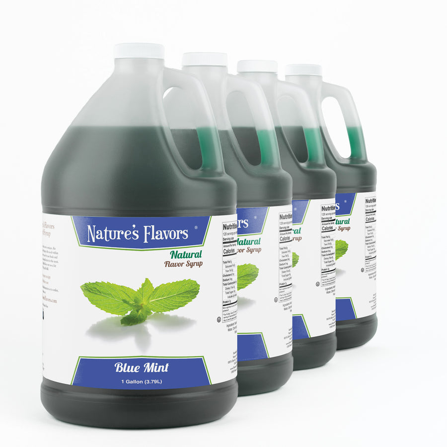 Blue Mint Flavor Syrup, Natural
