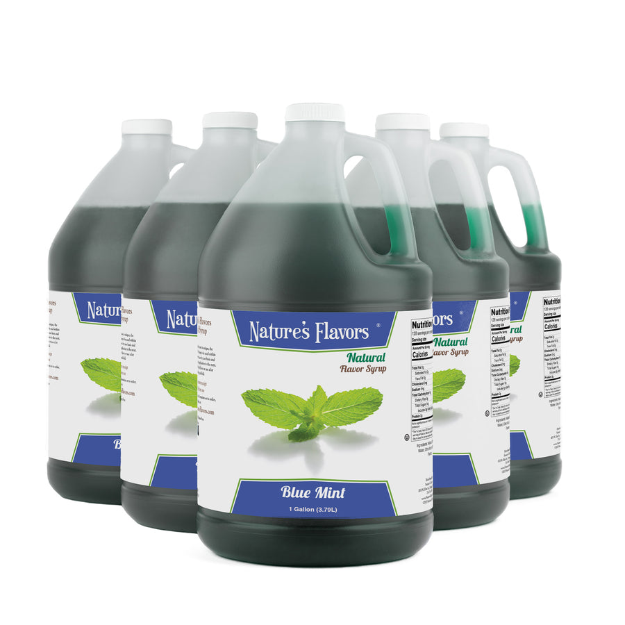 Blue Mint Flavor Syrup, Natural