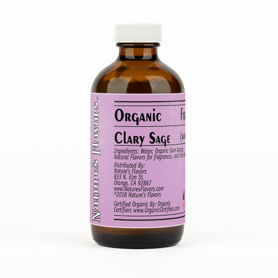 Organic Clary Sage Fragrance Emulsion with Floral Notes (Water Soluble)