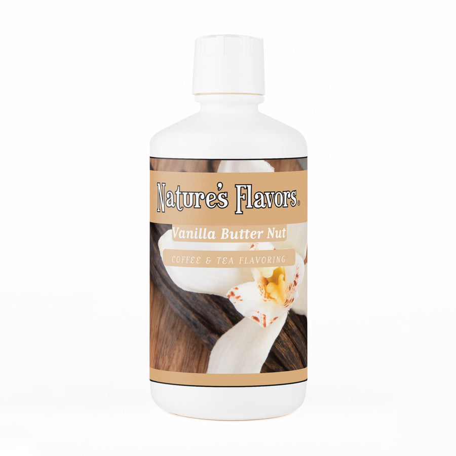 Organic Vanilla Butter Nut Coffee and Tea Flavoring Without Diacetyl