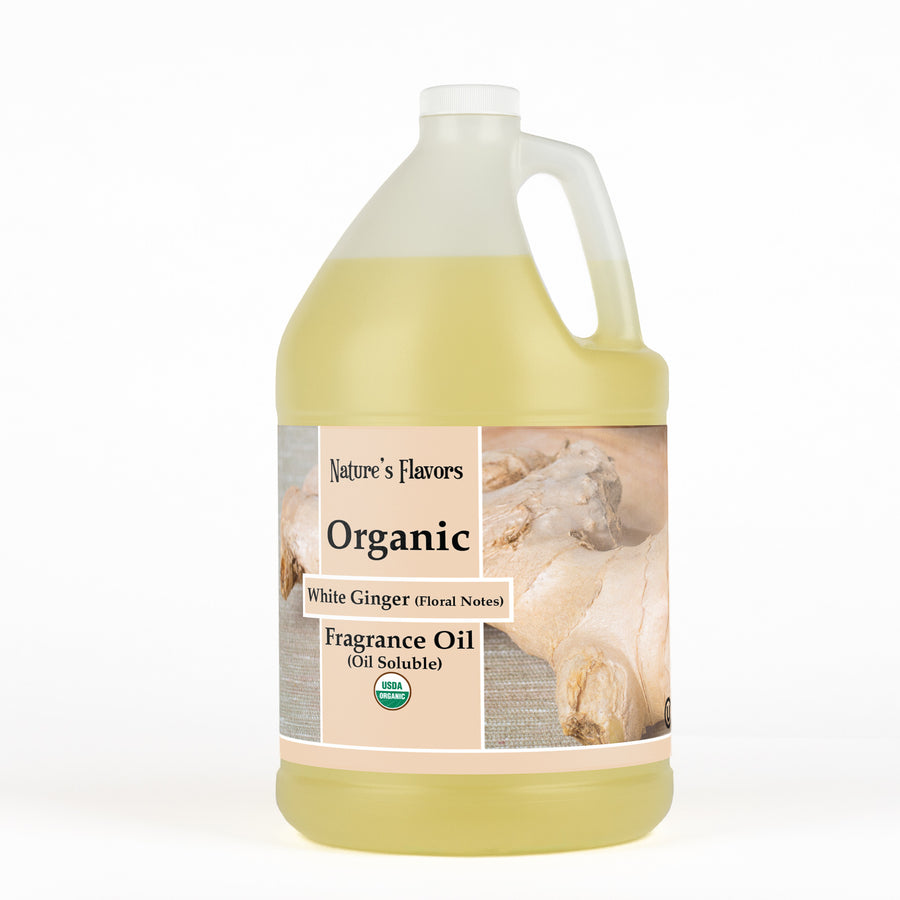 White Ginger Fragrance Oil With Floral Notes (Oil Soluble), Organic