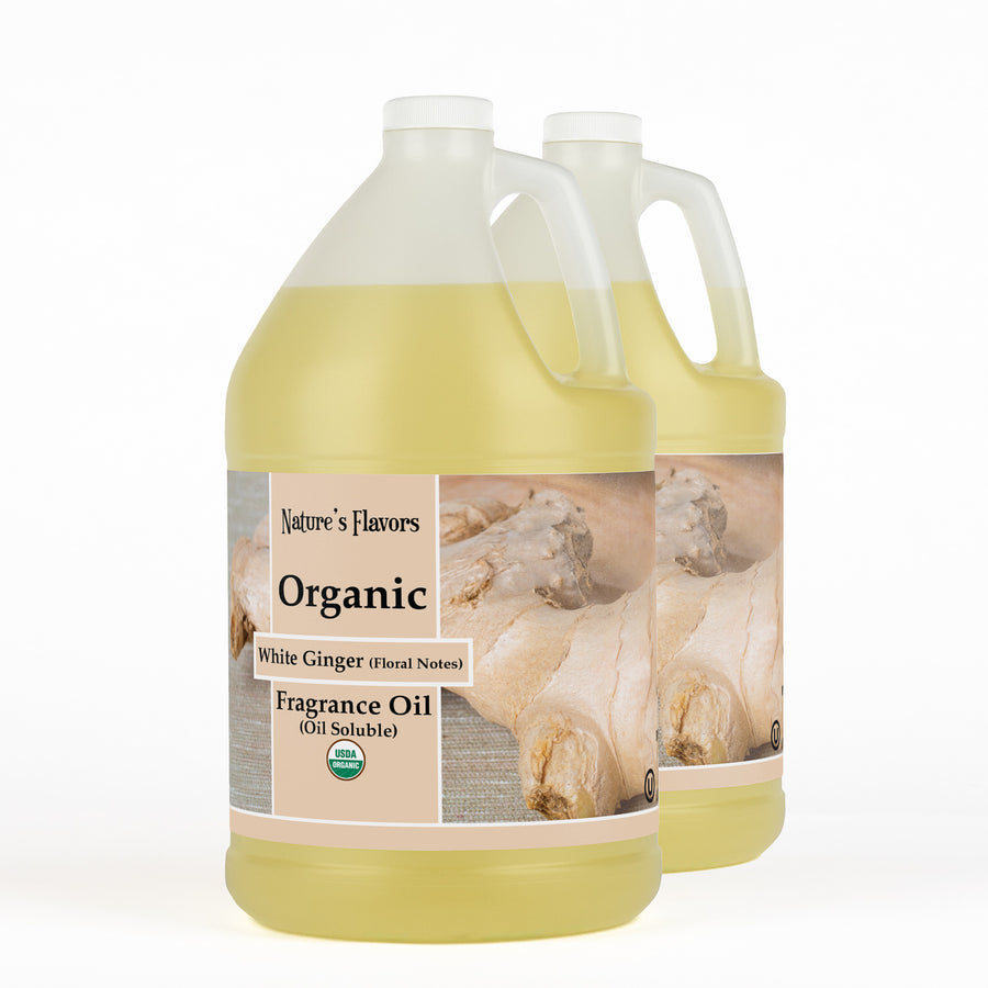 White Ginger Fragrance Oil With Floral Notes (Oil Soluble), Organic