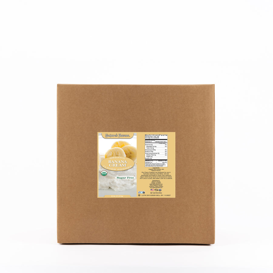 Banana Cream Flavor Powder (Sugar-Free), Organic