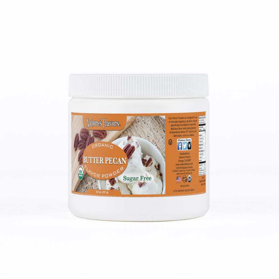 Butter Pecan Flavor Powder (Sugar-Free), Organic