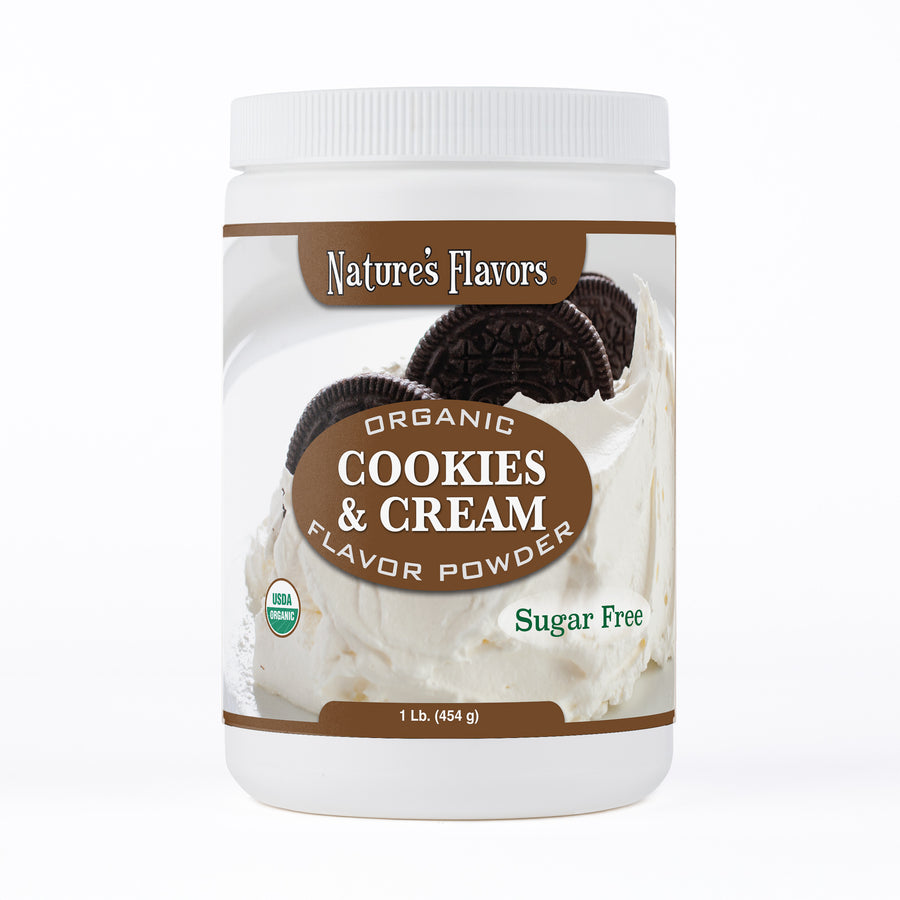 Cookies and Cream Flavor Powder (Sugar-Free), Organic