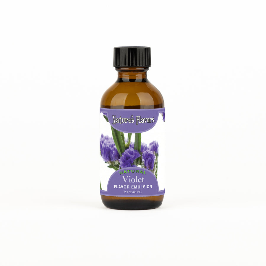 Violet Flavor Emulsion for High Heat Applications